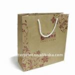 shopping brown kraft paper bag/handbag for packaging printing service
