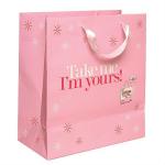 pink cosmetic paper bags