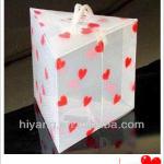 custom made clear pvc packaging box with hanger