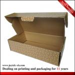 Recyclable folding corrugated paper box