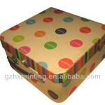 Cardboard paper box with luxury handle and closure