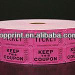 custom coupon ticket/admission ticket/roll ticket