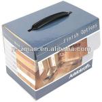 Promotion Printed Package Box with black plastic handle