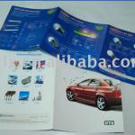 foldable brochure 200gsm art paper with uv varnish