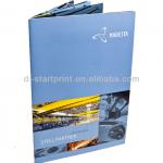 Cheap glossy brochure printing with staple