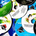 CDs / DVDs with colorful printing