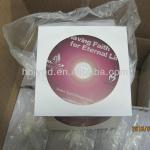 CD replication with white paper bag package