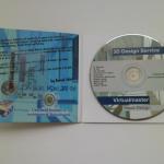 customized 4 panel dvd replication with digipack