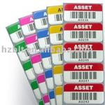 Barcode and Serial Number Printed Metal Labels