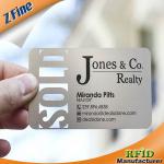 Embossed business metal card/ Stainless steel business card/Noble Metal business card