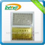 stainless steel metal business cards china