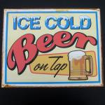 Custom Vintage tin Sign for bar advertisment
