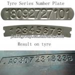 tyre series number aluminium plate