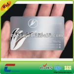 logo etched color printed stainless steel business cards