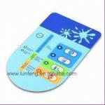 Nameplate with Membrane Switches, Tactile Feel Metal Dome and Rubber Keypad, Made of PC