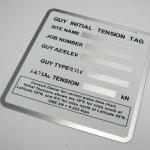 Satin aluminum printed plates with 2 colors