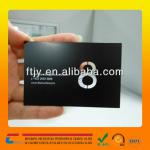 China Supplier 85X54X0.3mm Stainless steel/Brass/Aluminum/blank etching engraved matt black metal business card
