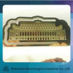 Harmonica shaped golden stainless steel mirror metal card