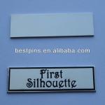 soft pvc nameplates with 3M sticker adhesive