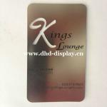 new stainless steel vip card