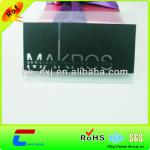 black matte cutting out stainless steel card