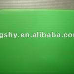 green pp corrugated plastic sheet with round coner and seal edged
