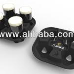 black cup carrier / cup tray / molded pulp
