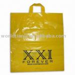 Full Color Printing soft loop handle bag with fold over handle
