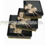 black paper gift packaging/boxes