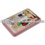 Small 2 piece rectangular tin cigarette cases