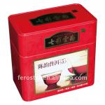 Pu er tea tin cans, Square tea coffee tin cans for different taste