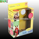 corrugated paper gift packing box with hang hole