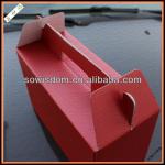 Corrugated paper Folded Red packing box