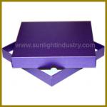 purple color paper cardboard box recycle