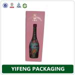 wine shaped window disposable foldable single wine bag