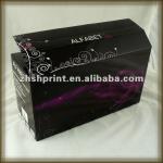 Folding toner cartridge paper boxes