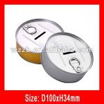 money bank can, disposable tin money box;cash bank box