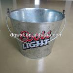 metal tin bucket for gift or ice