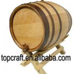 Oak Barrel 1 liter with Black Hoop