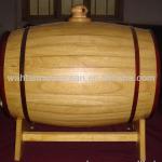 High-quality oak wood barrel