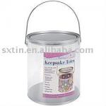 Metal tin pvc bucket