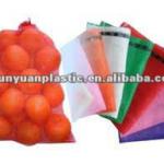 Orange mesh knitted plastic woven bag for vegetable and fruit grade