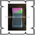 clear plastic display bags/transparent opp bags with printed header