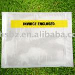 Plastic packing list envelope