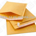 Kraft bubble mailer with self-seal