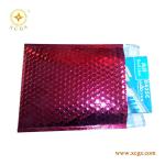 Red Color Aluminum foil Bubble enlelope,shiny red metallic bubble bag