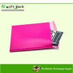 Pink glossy bubble padded mailing envelope