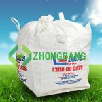 5:1 UN pp woven super sacks fibc jumbo ton bag with loading and discharging spout feed bags or for bulk lime