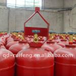 Acetylene gas cylinder with open cap