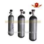 gas cylinder, 300bar high pressure Carbon fiber air cylinder With Aluminium Alloy Liner for breathing apparatus